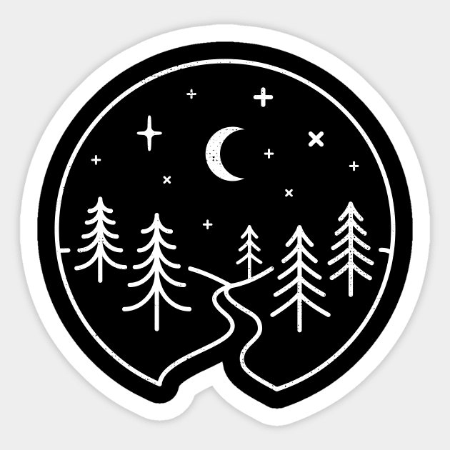 Alpine Night Sticker by heavyhand